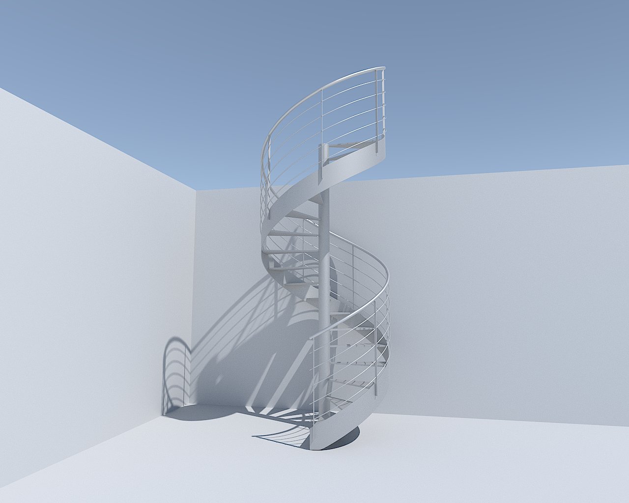 simple spiral stair preview image 1